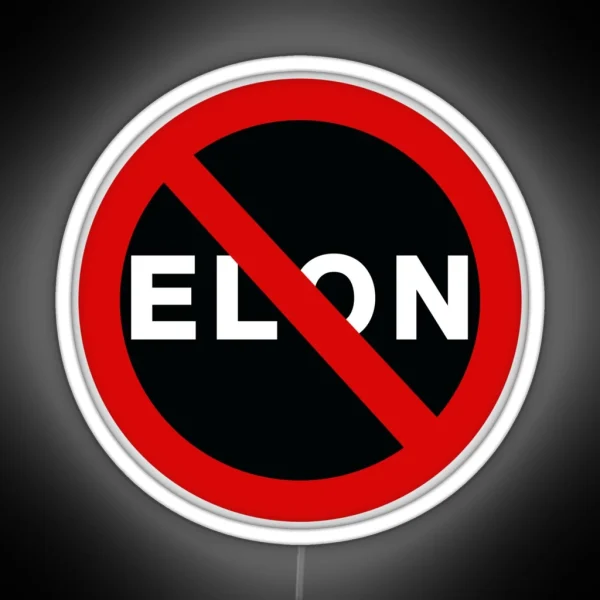 No Elon RGB Neon Sign