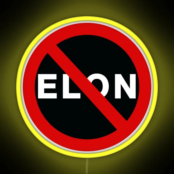 No Elon RGB Neon Sign