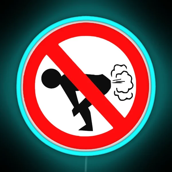 No Farting RGB Neon Sign