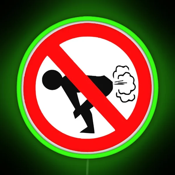 No Farting RGB Neon Sign