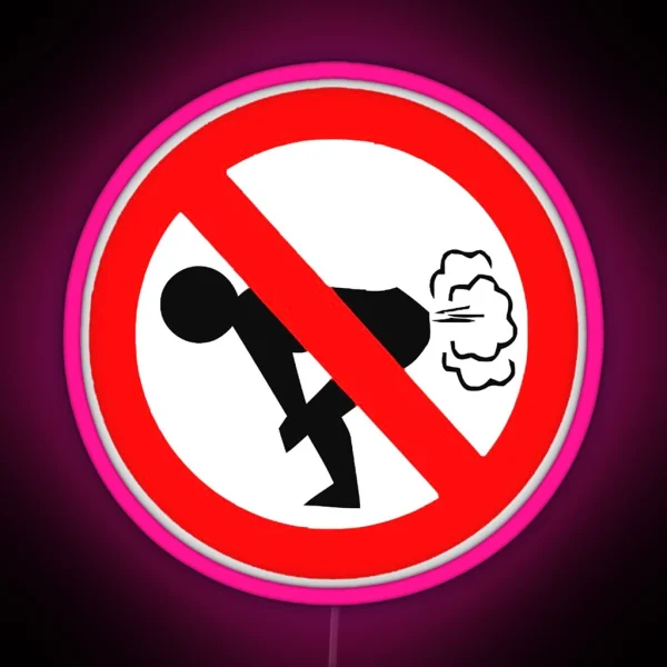 No Farting RGB Neon Sign
