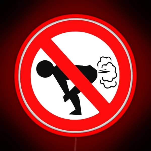 No Farting RGB Neon Sign