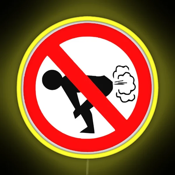 No Farting RGB Neon Sign