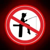 No Fishing Zone - Restricted Area Warning Sign