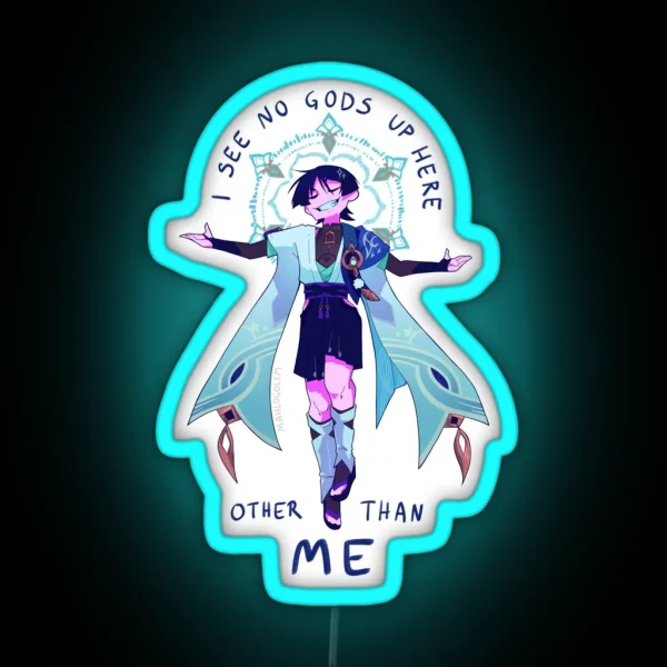 No Gods But Me RGB Neon Sign