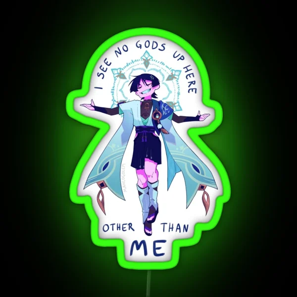 No Gods But Me RGB Neon Sign