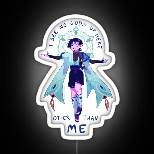 No Gods But Me RGB Neon Sign