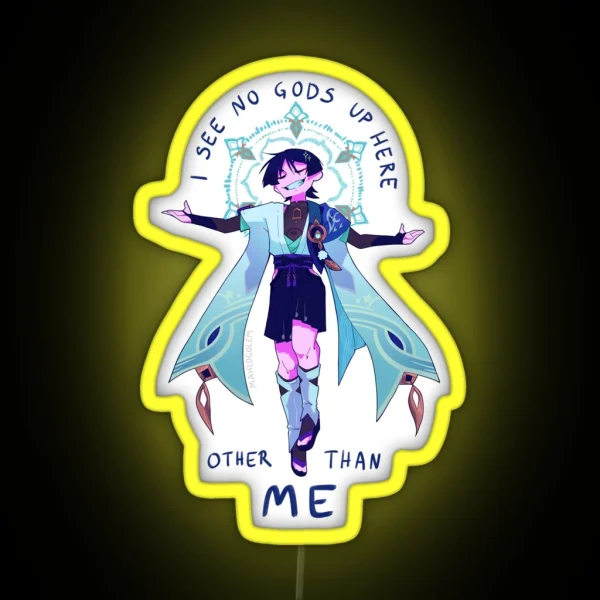 No Gods But Me RGB Neon Sign