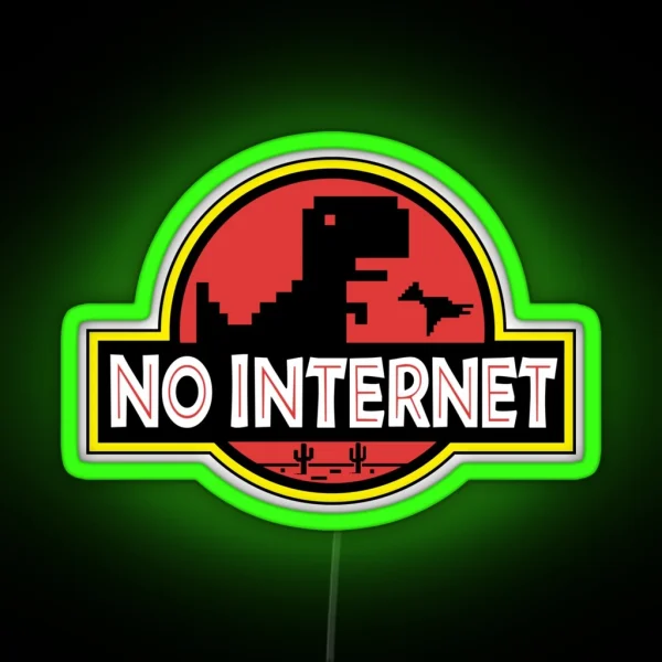 No Internet Park RGB Neon Sign