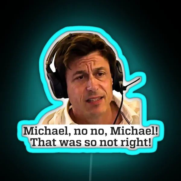 No Michael Meme RGB Neon Sign