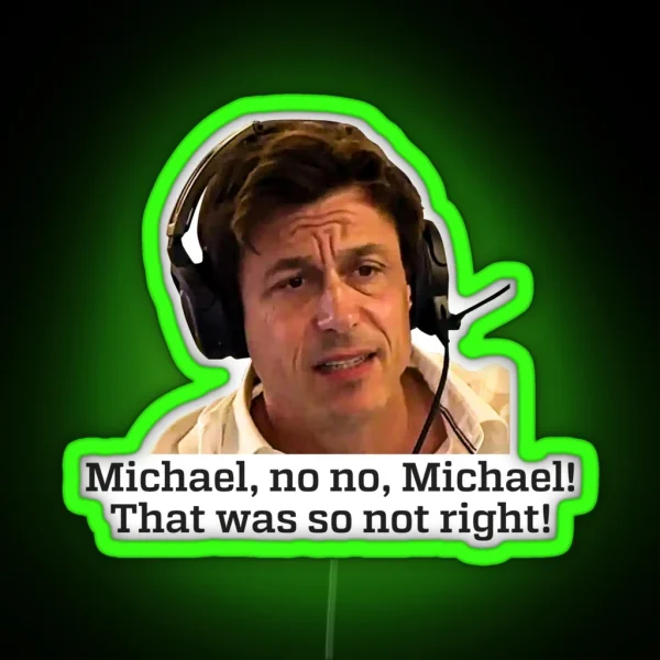 No Michael Meme RGB Neon Sign