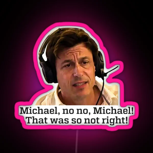 No Michael Meme RGB Neon Sign