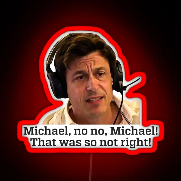 No Michael Meme RGB Neon Sign