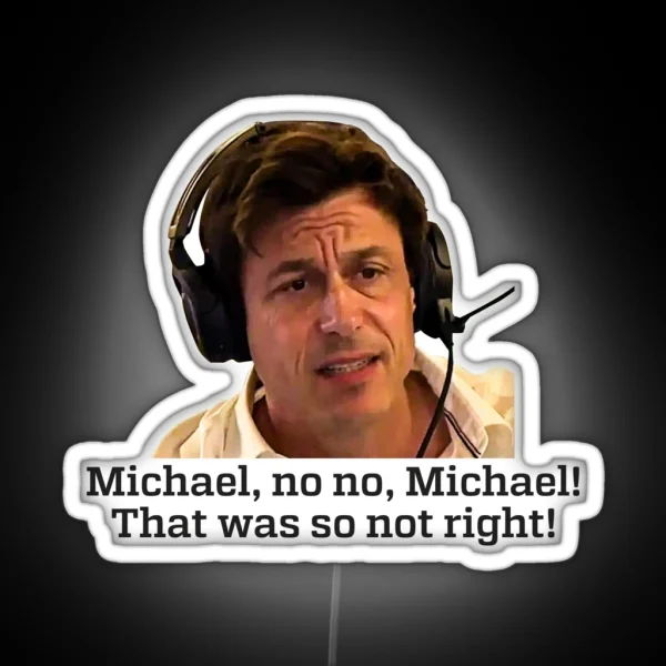 No Michael Meme RGB Neon Sign