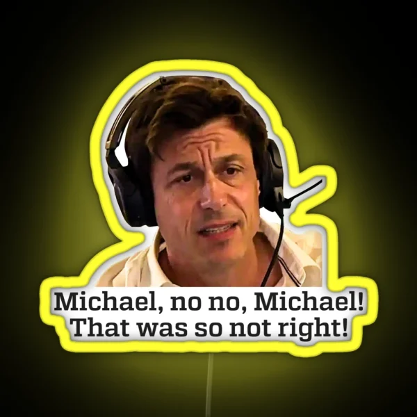 No Michael Meme RGB Neon Sign