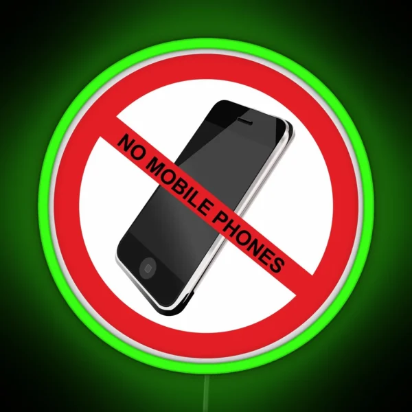 No Mobile Phone Allowed RGB Neon Sign