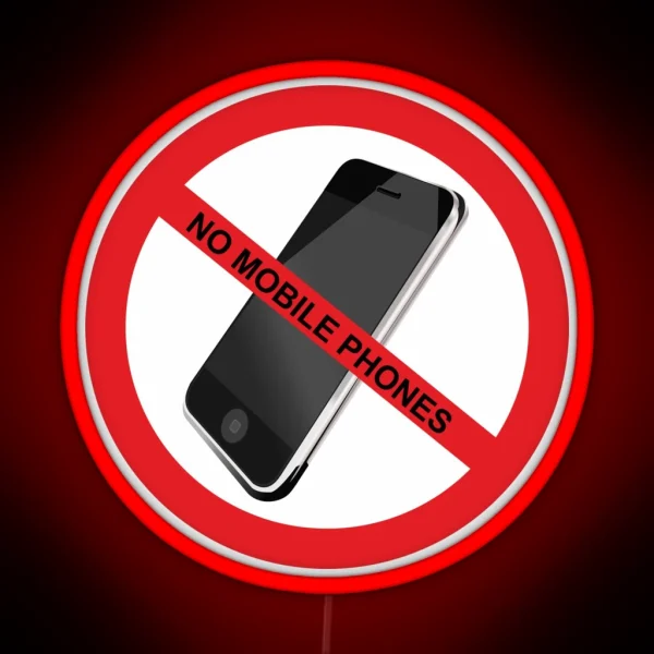 No Mobile Phone Allowed RGB Neon Sign
