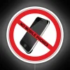 Prohibit Mobile Phones in This Area, Neon Sign with RGB Lighting