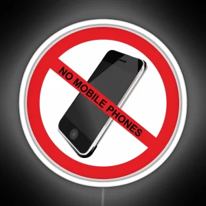 No Mobile Phone Allowed RGB Neon Sign