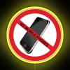 No mobile phone use allowed in this designated area sign