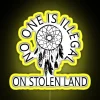 Indigenous Rights Awareness LED Sign with Multicolor Glowing Letters