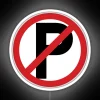 Neon Decorative Home Sign with Fun Parking Prohibition Warning Message