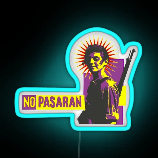 No Pasaran RGB Neon Sign