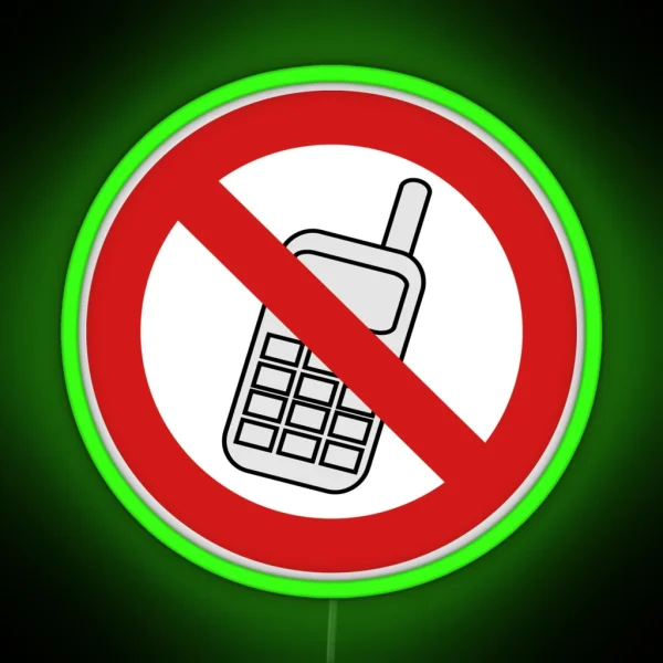 No Phone RGB Neon Sign