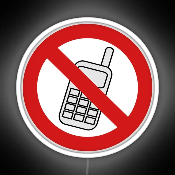 No Phone RGB Neon Sign