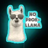 Vibrant RGB no problem llama neon light decorative wall art