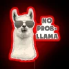 Vibrant No Problem Llama Neon Sign Adds Whimsical Office Ambiance Easily