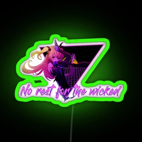 No Rest For The Wicked RGB Neon Sign