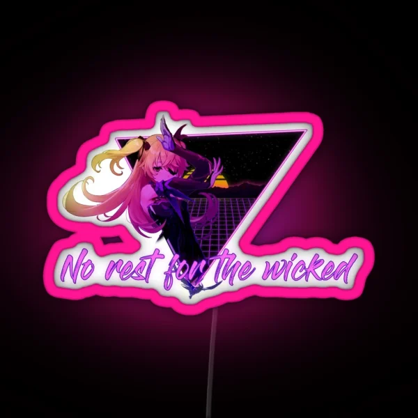 No Rest For The Wicked RGB Neon Sign