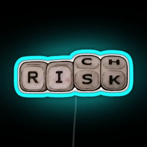 No Risk No Rich RGB Neon Sign