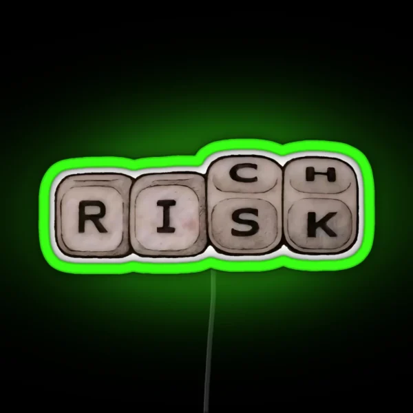 No Risk No Rich RGB Neon Sign