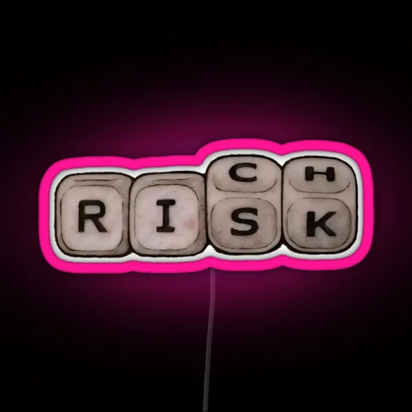 No Risk No Rich RGB Neon Sign