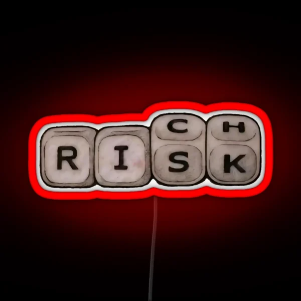 No Risk No Rich RGB Neon Sign