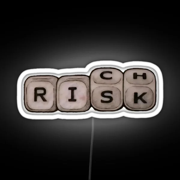 No Risk No Rich RGB Neon Sign