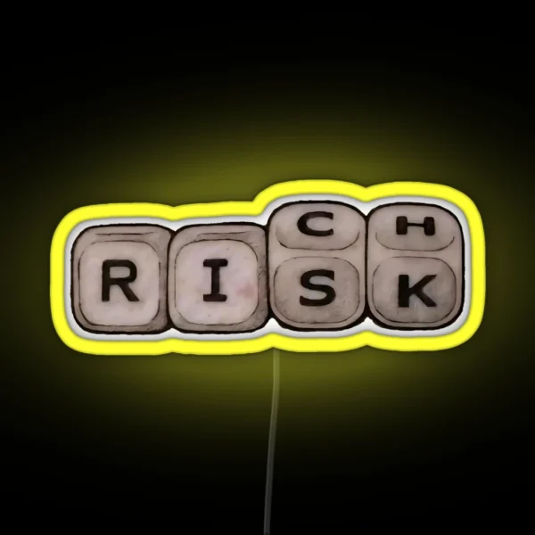 No Risk No Rich RGB Neon Sign