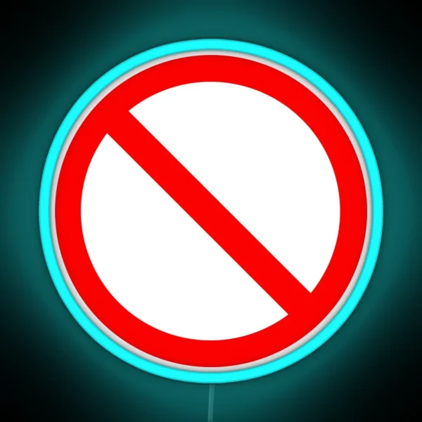 NO Sign RGB Neon Sign