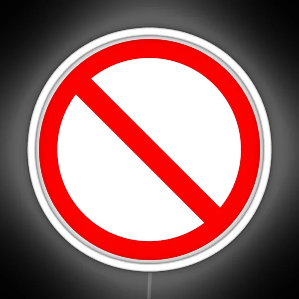 NO Sign RGB Neon Sign