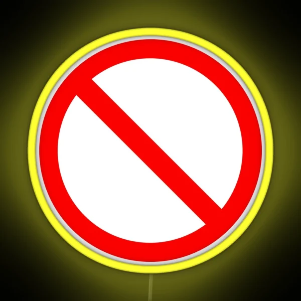 NO Sign RGB Neon Sign