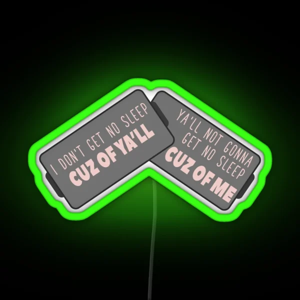 No Sleep RGB Neon Sign