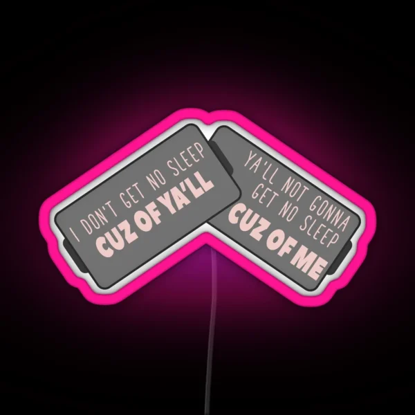No Sleep RGB Neon Sign