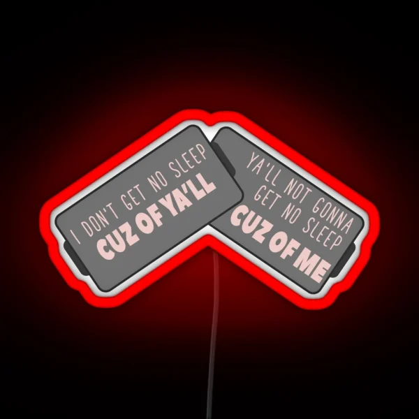 No Sleep RGB Neon Sign