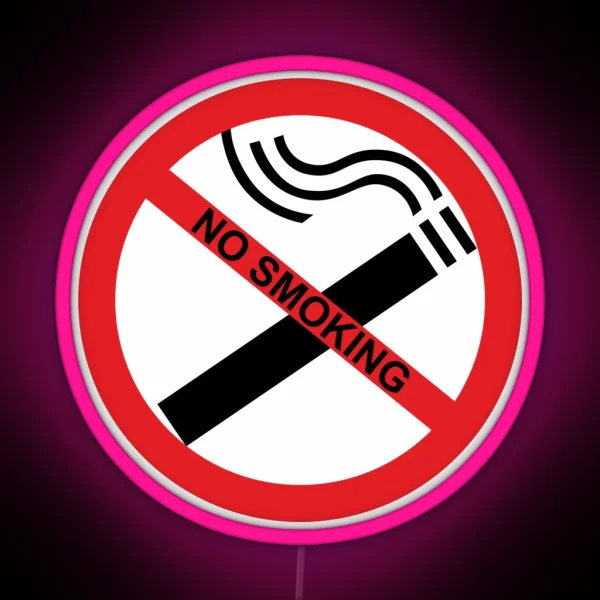 No Smoking RGB Neon Sign