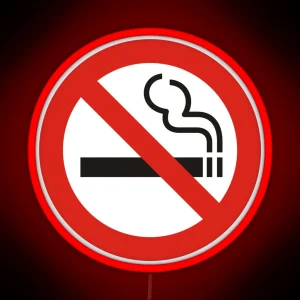 No Smoking Sign RGB Neon Sign