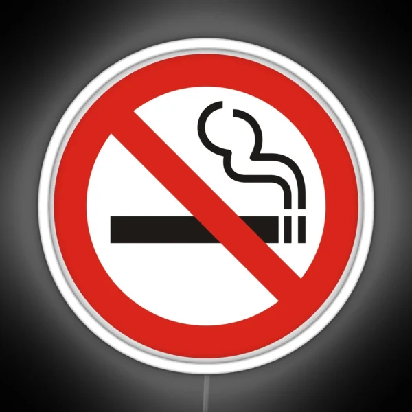 No Smoking Sign RGB Neon Sign