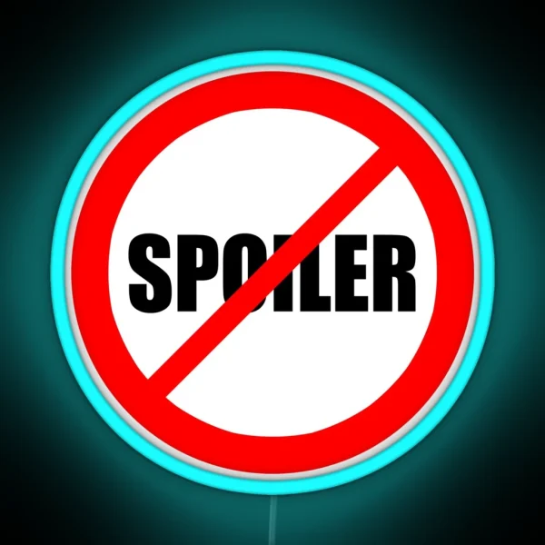 No Spoilers Allowed RGB Neon Sign