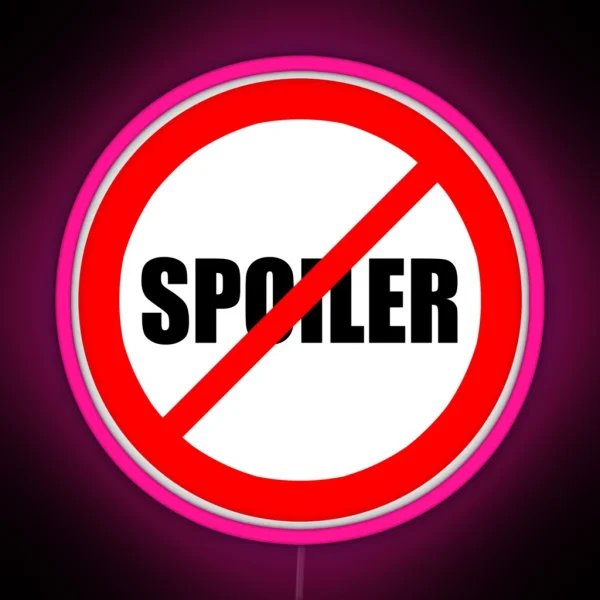 No Spoilers Allowed RGB Neon Sign